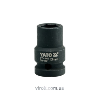 Головка торцевая ударная шестигранная Yato 1/2" М13 х 39 мм YT-1003