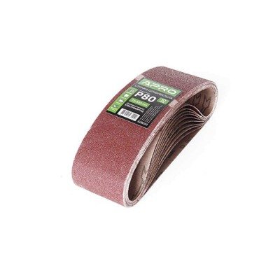 Стрічка шліфувальна нескінченна APRO P80 75×533мм (10шт) 828053