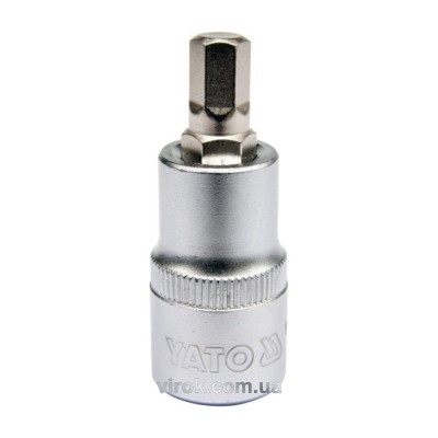 Головка торцевая с отверточной насадкой HEX Yato 1/2" H8 x 55 мм YT-04384