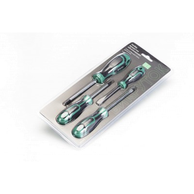 Набір викруток гумових SL3x75, SL5x100, PH1x75, PH2x150 (4шт) Стандарт СИЛА 300685