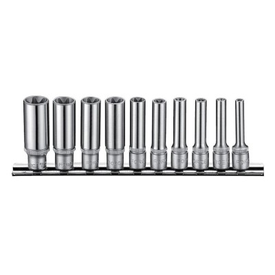 1/4" Набор головок Е-профиль Torx глубоких E4-E16 10 пр. FORCE 21016D