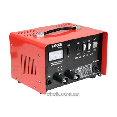 Зарядное устройство для аккумуляторов 12/24 В Yato 16 А 240 Ач YT-8304