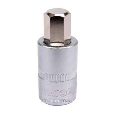 Головка торцевая с отверточной насадкой HEX Yato 1/2" H14 x 55 мм YT-04387