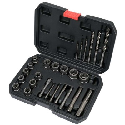 Набір екстракторів шпильок і зломаних гвинтів універсальний Yato; 26 елем. YT-05893