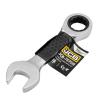 Ключ гаечный короткий с трещоткой 18 мм JCB Tools JCB-757S18
