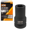 Головка ударна глибока 1" 24 мм (6-гранна) JCB Tools JCB-48510024 Головка ударна глибока 1" 24 мм (6-гранна) JCB Tools JCB-48510024