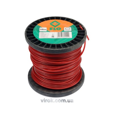 Леска для триммера квадратная на котушке FLO 3 мм х 56 м 89454