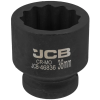 Головка торцева ударна 3/4" 36 мм (12-гранна) JCB Tools JCB-46836 Головка торцева ударна 3/4" 36 мм (12-гранна) JCB Tools JCB-46836
