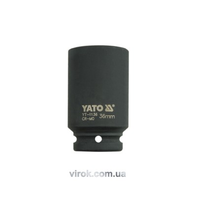Головка торцевая ударная шестигранная Yato 3/4" М36 х 90 мм YT-1136