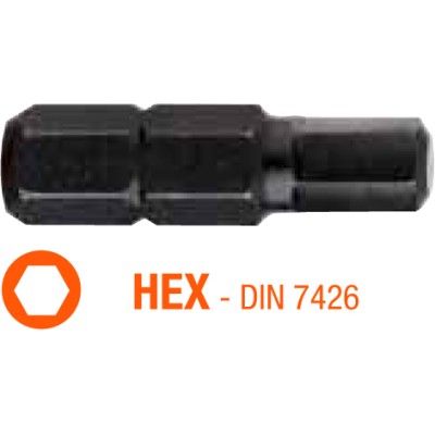 Насадка викрутка INDUSTRY USH HEX 6 x 25 мм 10 шт UUSG0012074
