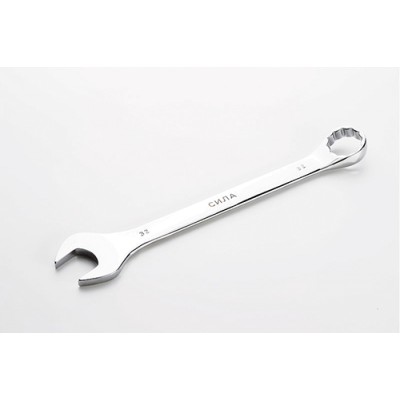 Ключ ріжково-накидний полірований CrV 32мм СИЛА 201082