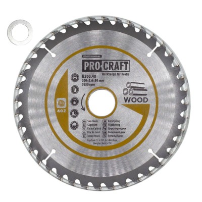 Пильный диск Procraft B200.40 40T (по дереву)