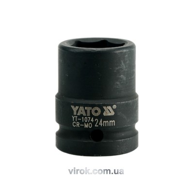Головка торцевая ударная шестигранная Yato 3/4" М24 х 50 мм YT-1074