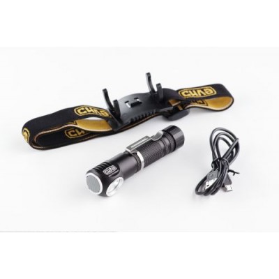 Фонарь ручной/налобный Ом (аккумулятор Li-ion 18650 3,7V 2200mAh) СИЛА 900502