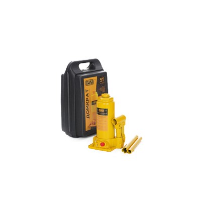 Домкрат гидравлический бутылочный 5т. (выс подъема 200-405мм) в кейсе СИЛА 271025