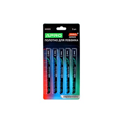 Полотно для лобзика (дерево) 100/75мм 4 мм 6TPI швидкий фігурний T244D APRO 830609