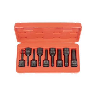 Набор ударных головок бит TORX 1/2" (9 предм.) QUATROS QS50009 Набор ударных головок бит TORX 1/2" (9 предм.) QUATROS QS50009