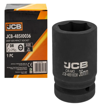 Головка ударная глубокая 1" 36 мм (6-гранная) JCB Tools JCB-48510036