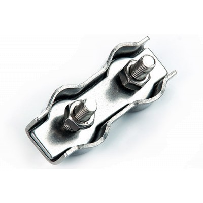 Затискач подвійний Duplex 3мм нержавіючий A2 (пач. 10шт.) APRO CD-3N