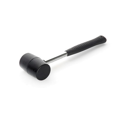 Киянка резиновая черная с металлической рукояткой 900гр СИЛА 320174