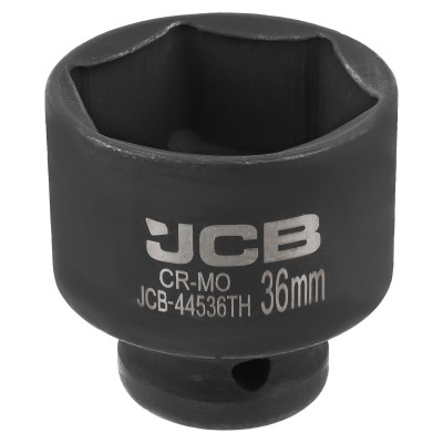 Гoлoвкa тopцeвa удapнa тонкостінна  1/2" 36мм (6-гранна) JCB Tools JCB-44536TH