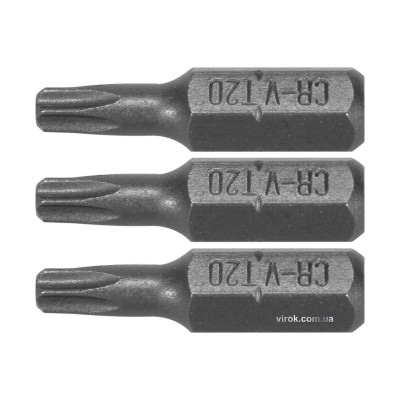 Насадка отверточная STHOR "TORX" T20 x 25 мм HEX 1/4" Cr-V 3 шт 65494 Насадка отверточная STHOR "TORX" T20 x 25 мм HEX 1/4" Cr-V 3 шт 65494