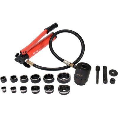 Різак гідравлічний отворів Yato по листовому металу t≤ 4 мм, Ø= 22-60 мм YT-18907