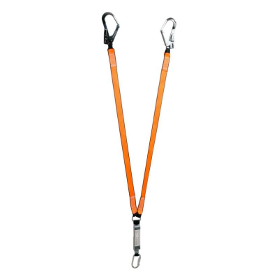 Амортизатор 2-стрічковий для безпеки висотних робіт Yato, з карабінами. l= 1,8 м, M= 100 кг YT-74225