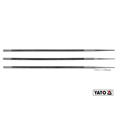 Напилки для заточування ланок відрізних ланцюгів Yato Ø4 x 250 мм 3 шт YT-85025