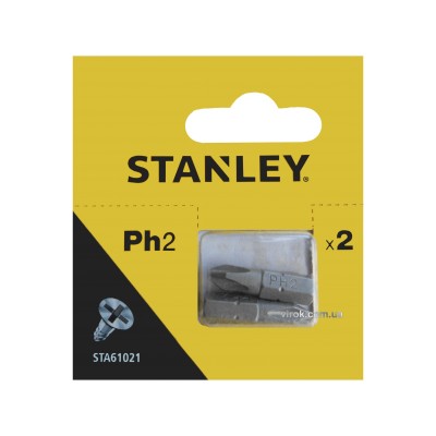 Насадка отверточная STANLEY крестовая PH2 х 25 мм 2 шт STA61021-XJ Насадка отверточная STANLEY крестовая PH2 х 25 мм 2 шт STA61021-XJ