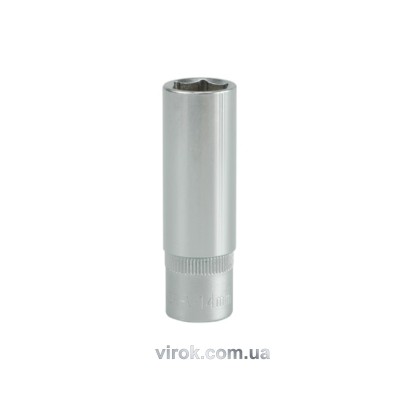 Головка торцевая шестигранная длинная Yato 3/8" М14 х 63 мм YT-3828