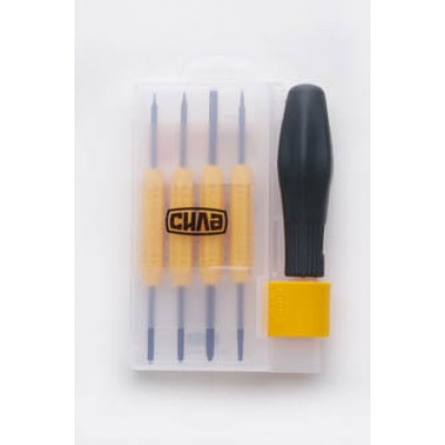 Набір викруток для точних робіт (+ 8 насадок) CrV (пластиковий кейс) СИЛА 302013