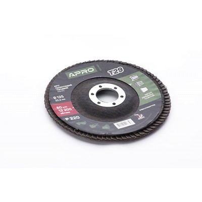 Круг лепестково-торцевой Р220 конус 125 мм (Т29) (КЛТ) APRO 830469