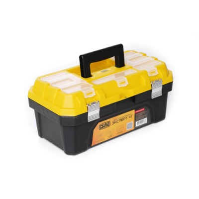 Ящик для инструмента 350*200*165мм Эксперт 14'' (с металлическим замком) СИЛА 330111 Ящик для инструмента 350*200*165мм Эксперт 14'' (с металлическим замком) СИЛА 330111