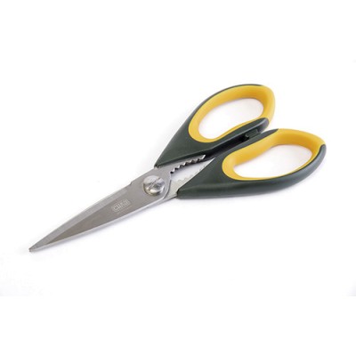 Ножиці господарські пластикові ручки із гумовою вставкою 22,5 см СИЛА 401058