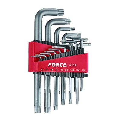 Набір ключів Torx Г-обр. довгих 15 пр. Т6-Т60 FORCE 5151L