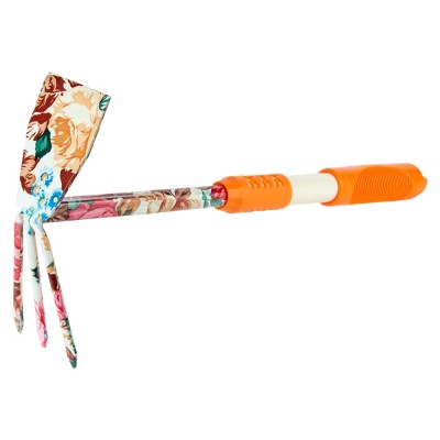 Мотика комбінована плоска + 3-х зубна orange TPR FLORA 5043054