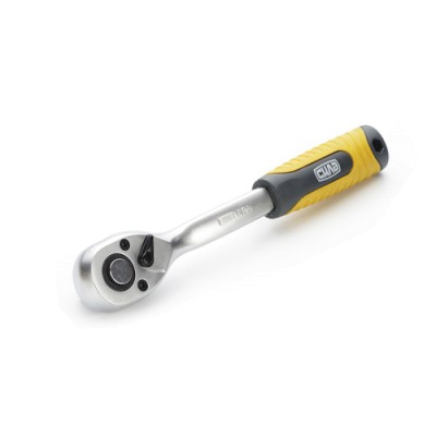 Ключ-трещотка CrV 1/2 72T (с изогнутой ручкой) Профи СИЛА 257009