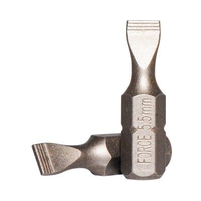 1/4" Бита шлицевая SL 1.0х5.5 мм, L=25 мм FORCE 12325055 1/4" Бита шлицевая SL 1.0х5.5 мм, L=25 мм FORCE 12325055