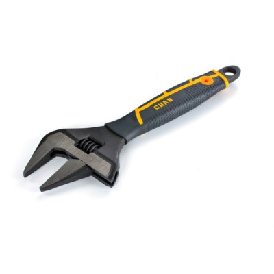 Ключ разводной с тонкими губами CrV 0-50/255мм прорезиненный СИЛА 310666