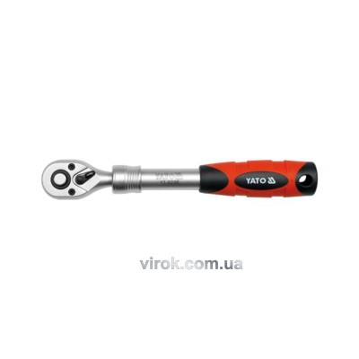 Тріскачка 3/8" телескопічна Yato 215-315 мм 72 зубця YT-0298