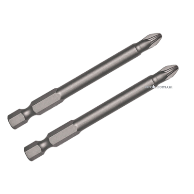 Насадка викруткова USH 1/4" хрестова PZ2 х 70 мм 2 шт U0135031/2