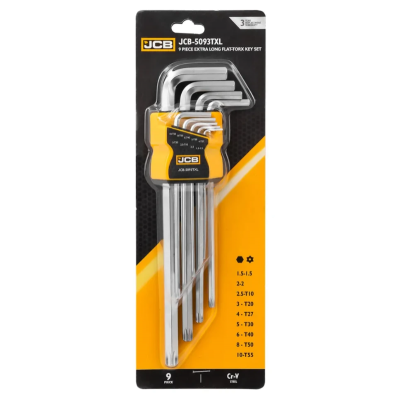 Haбіp Г-подіб. ключів HEX/TORX 9 од. JCB Tools JCB-5093TXL