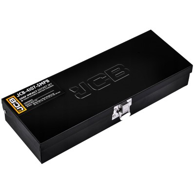 Набір головок глибоких ударних в металевому кейсі 10 од. 1/2" (6-гр.) JCB Tools JCB-4107-5MPB