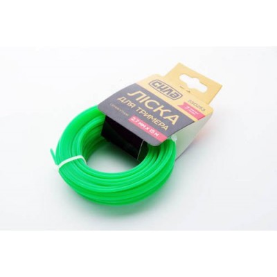 Леска для триммера 2,4мм гептагон (семиугольник) 15м СИЛА 550252