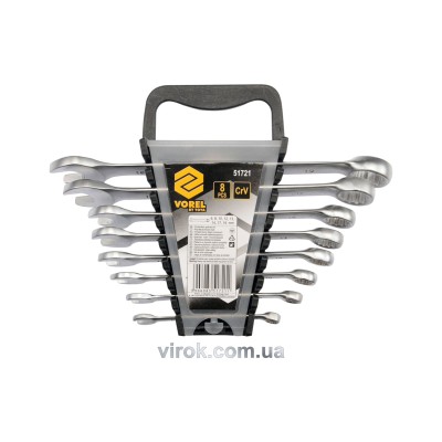 Набор ключей рожково-накидных VOREL М6-19 мм 8 шт 51721