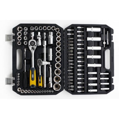 Набір насадок CrV 1/4, 1/2 (108шт) Майстер СИЛА 251708