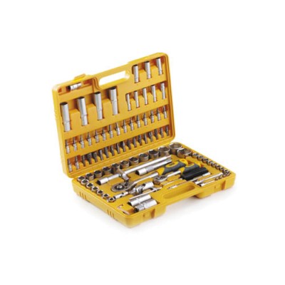 Набір насадок CrV 1/4, 1/2 (94шт) (інструментів) торцевих з тріскачкою Стандарт СИЛА 251394