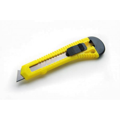 Нож выдвижной 18мм усиленный, автозамком СИЛА 400201