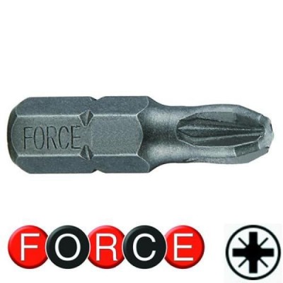 1/4" Бита крестовая PZ.0, L=25 мм FORCE 122250 1/4" Бита крестовая PZ.0, L=25 мм FORCE 122250
